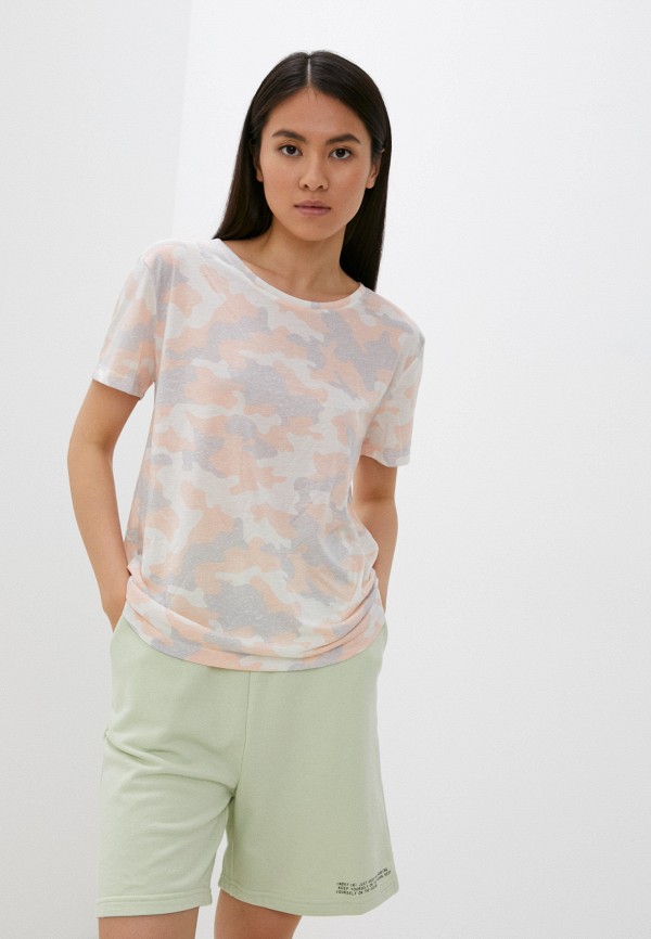 женская футболка marks & spencer, разноцветная