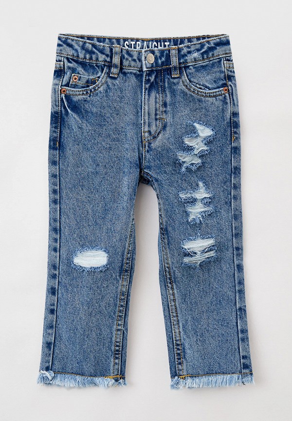 джинсы sela для девочки, голубые
