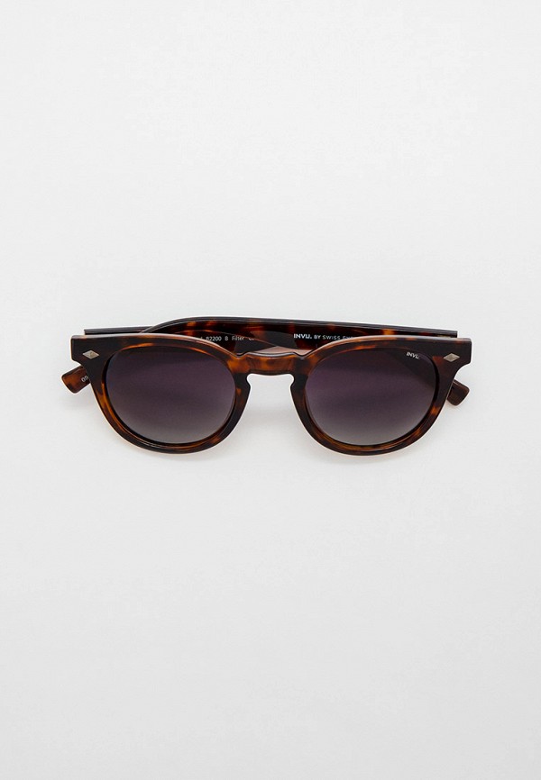 мужские солнцезащитные очки invu, коричневые