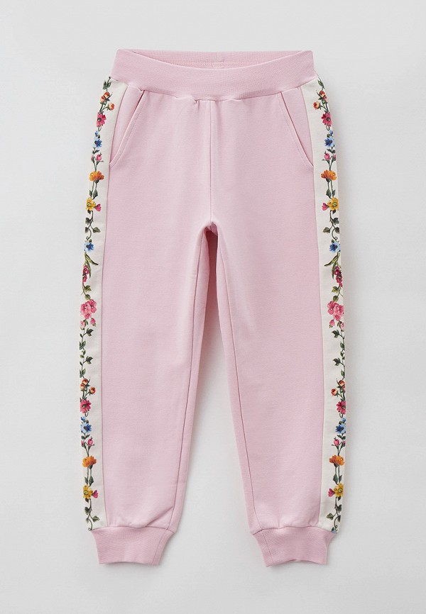 спортивные брюки monnalisa для девочки, розовые