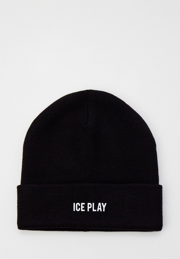 женская шапка ice play, черная