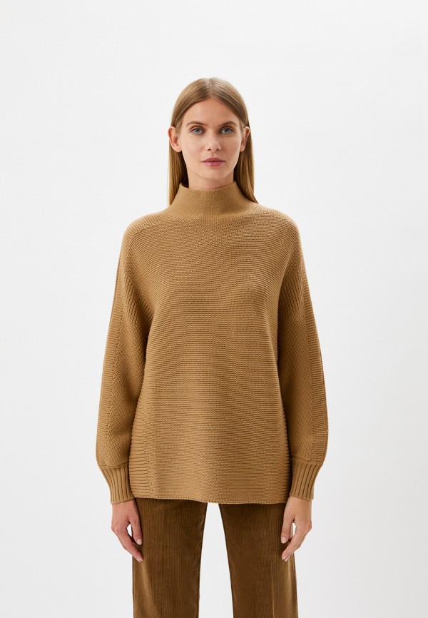 женский свитер luisa spagnoli, коричневый