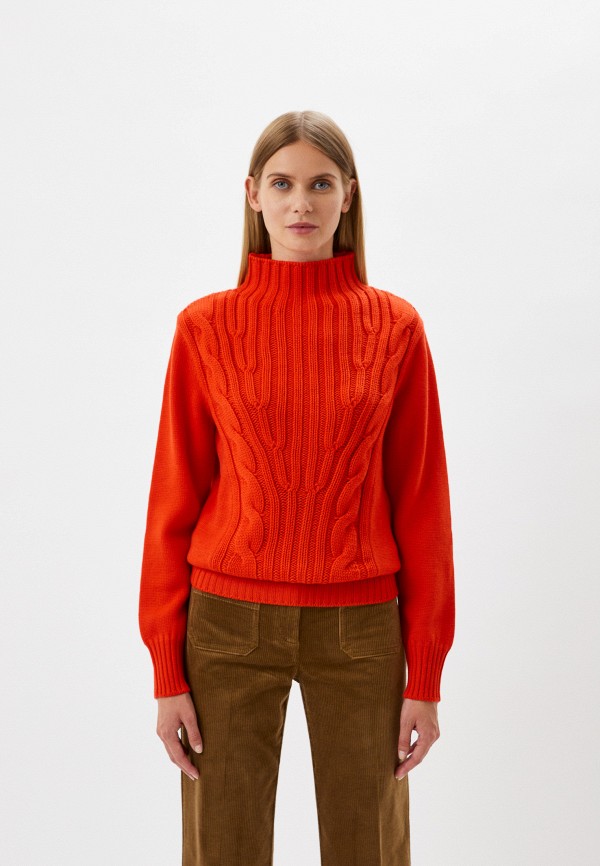 женский свитер luisa spagnoli, оранжевый