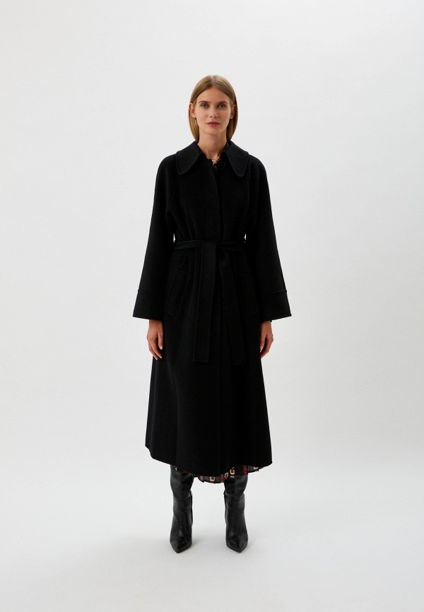 женское пальто luisa spagnoli, черное