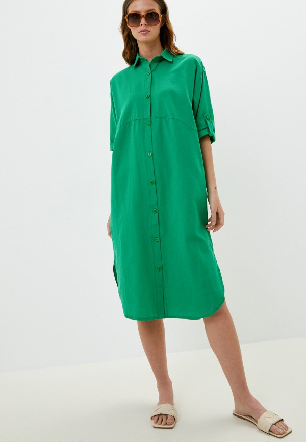 женское платье blissburst, зеленое