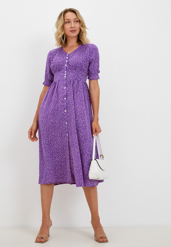 женское повседневные платье blissburst, фиолетовое