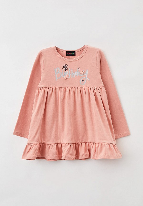 повседневные платье pink kids для девочки, розовое