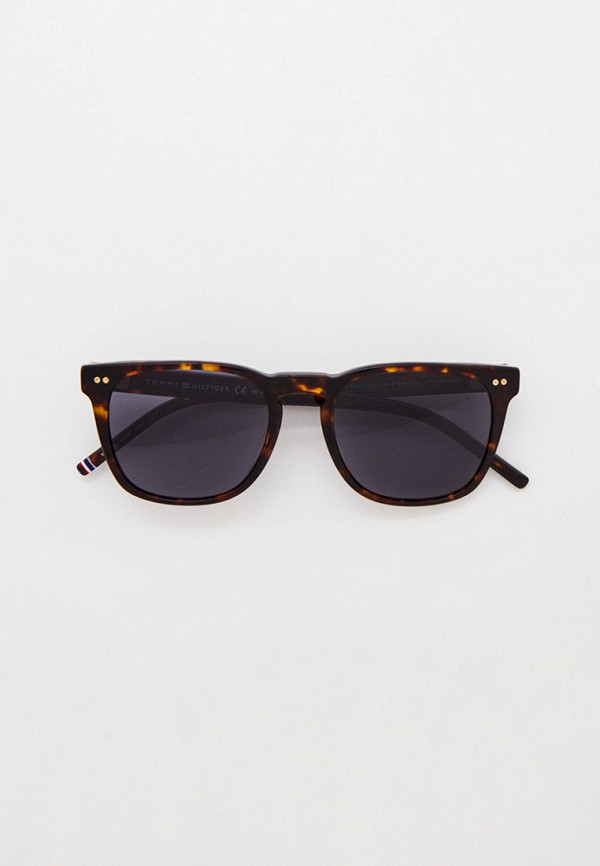 мужские солнцезащитные очки tommy hilfiger, коричневые