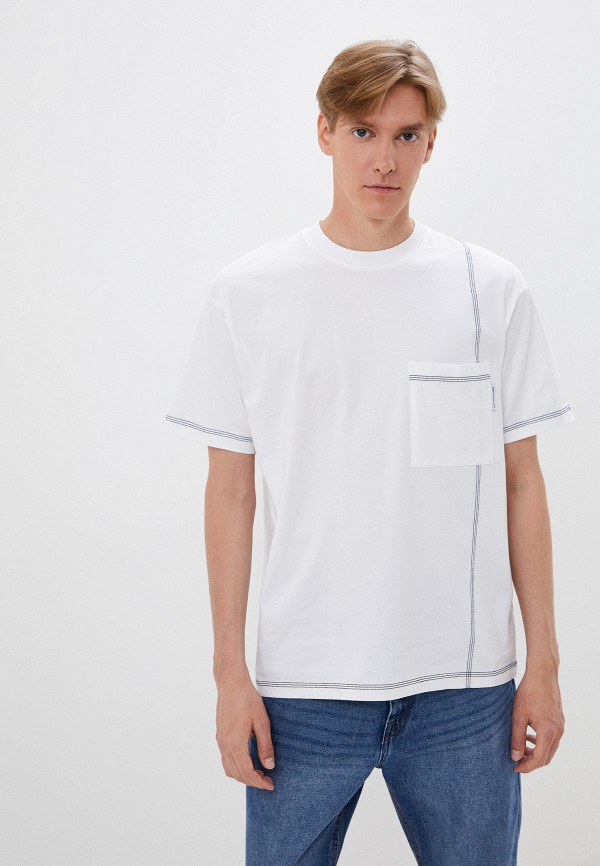 мужская футболка с коротким рукавом marc o’polo denim, белая