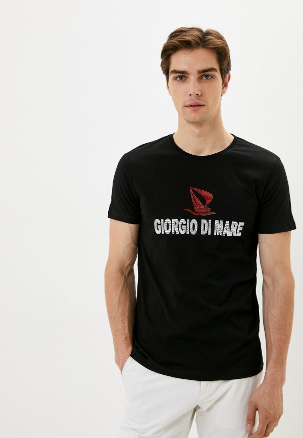 мужская футболка giorgio di mare, черная