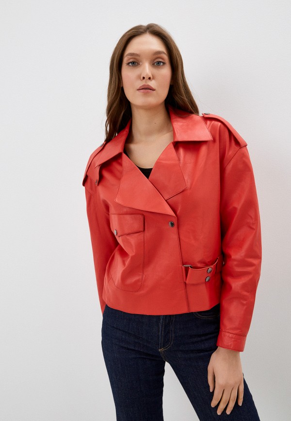 женская куртка giorgio di mare, красная
