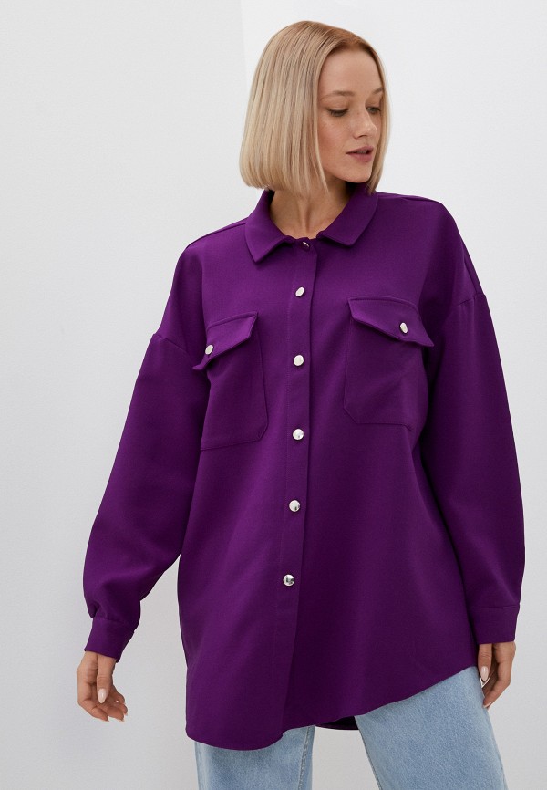 женская рубашка с длинным рукавом jimmy sanders, фиолетовая