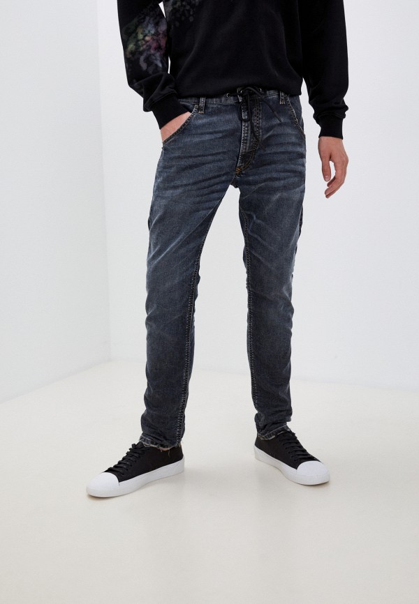 мужские зауженные джинсы diesel, серые