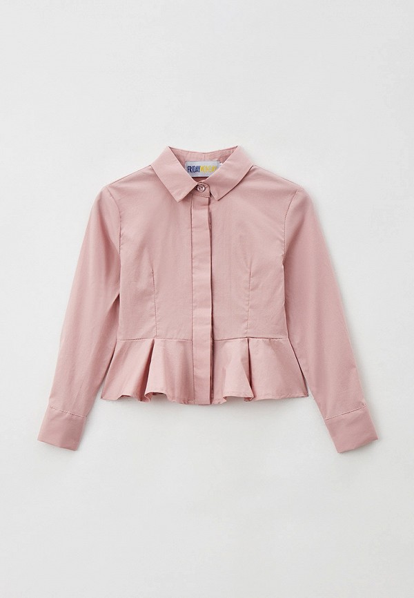 блузка fridaymonday для девочки, розовая
