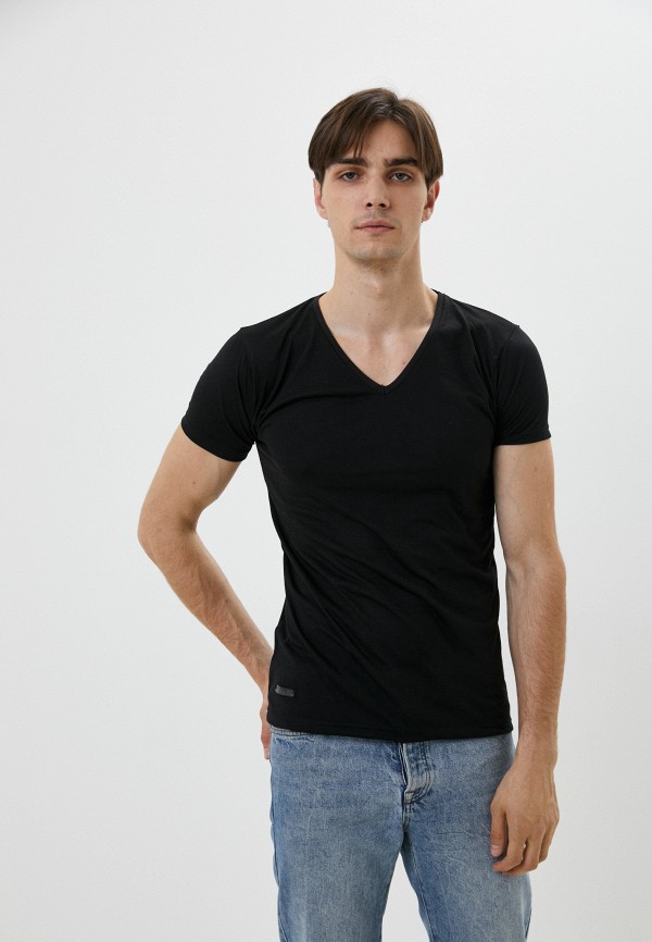мужская футболка с коротким рукавом hopenlife, черная
