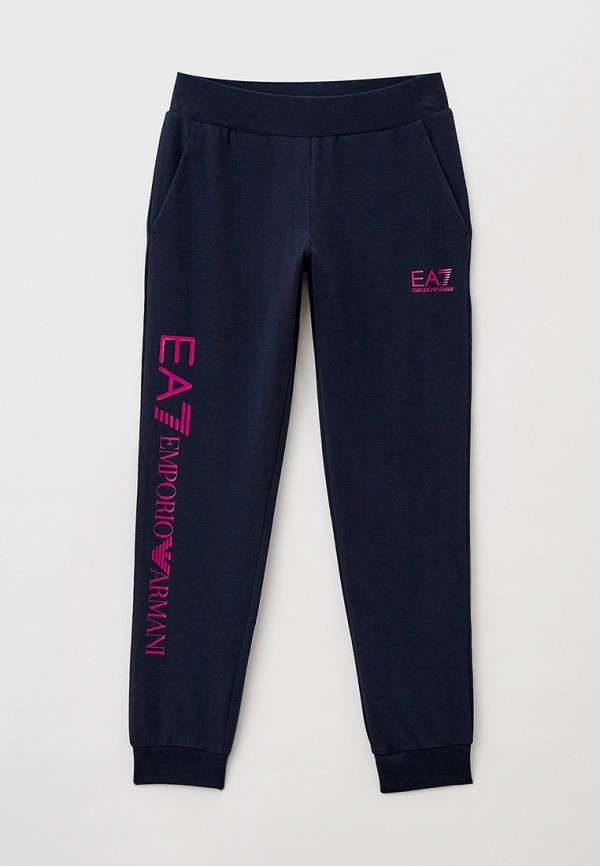 спортивные брюки ea7 для девочки, синие