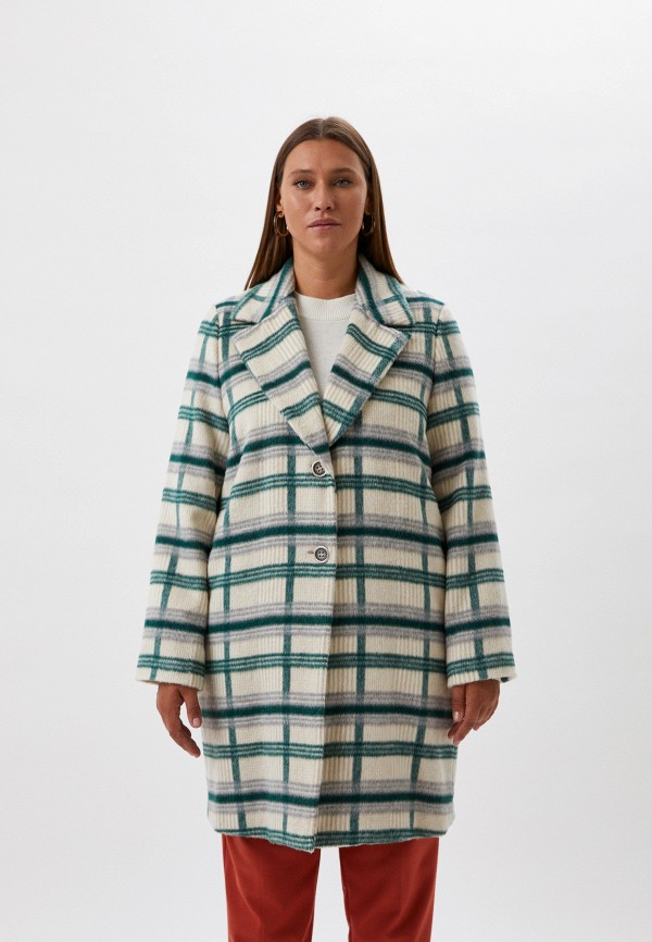 женское пальто persona by marina rinaldi, бежевое