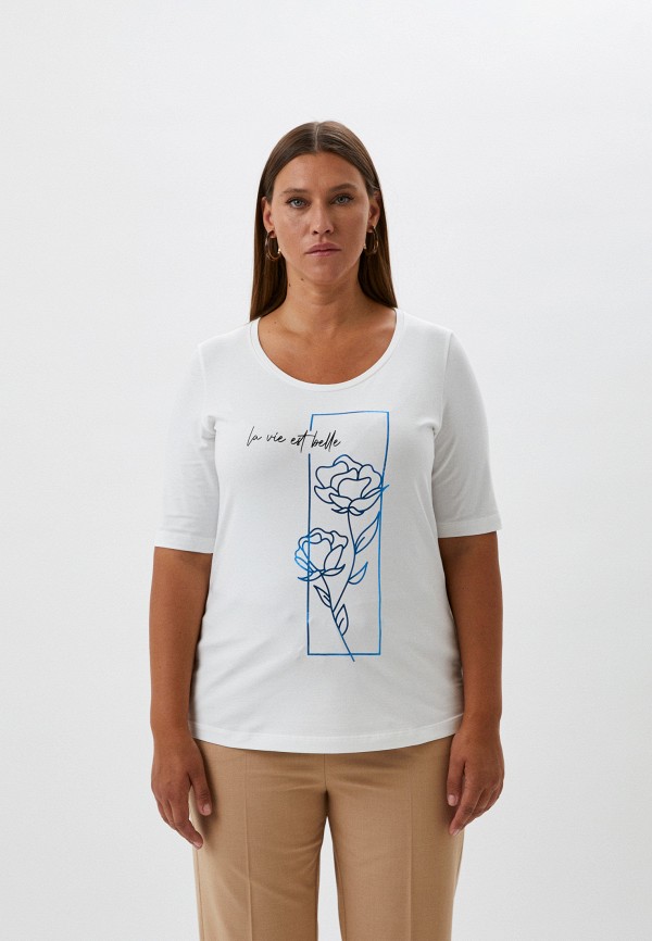 женская футболка persona by marina rinaldi, белая