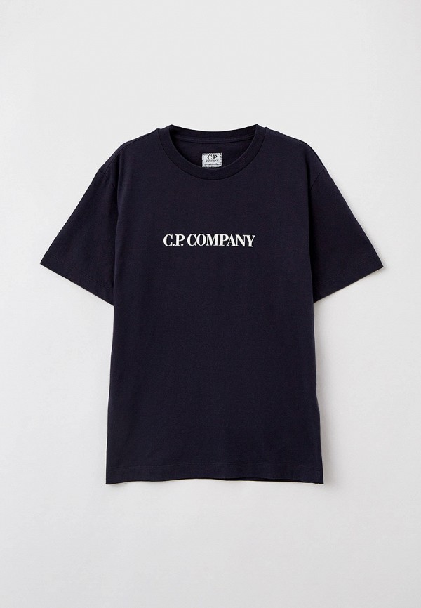 футболка с коротким рукавом c.p. company для мальчика, синяя
