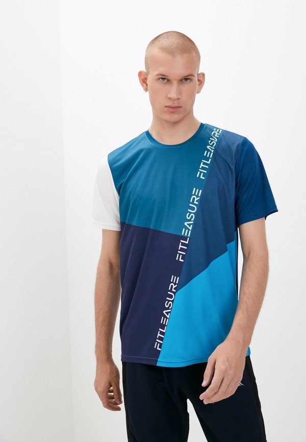 мужская спортивные футболка fitleasure, синяя