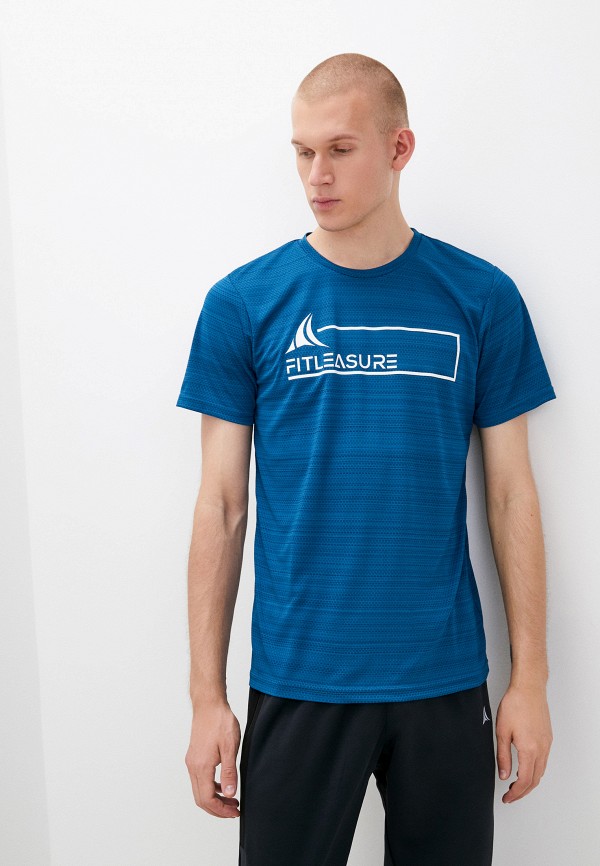 мужская спортивные футболка fitleasure, синяя