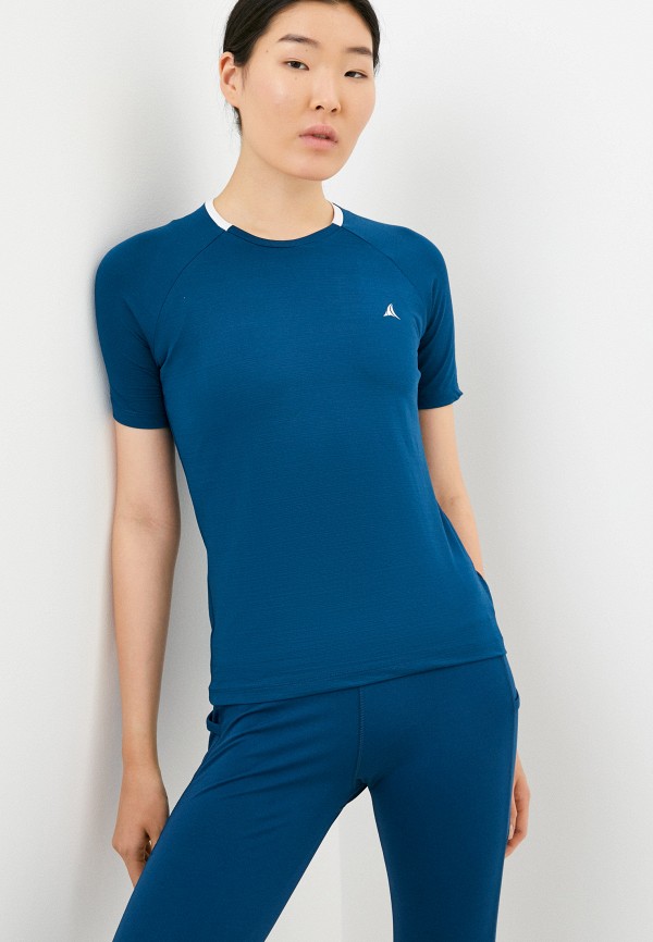 женская спортивные футболка fitleasure, синяя