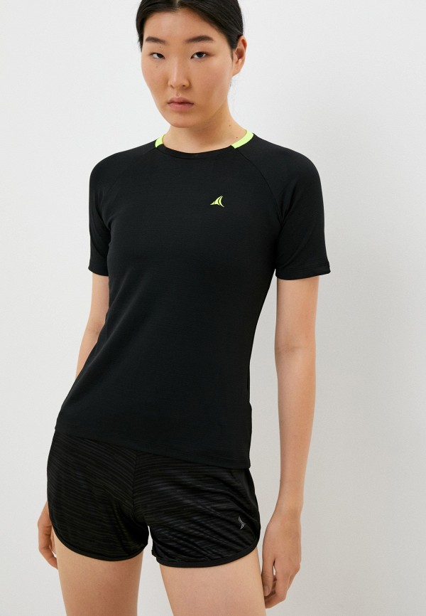 женская спортивные футболка fitleasure, черная