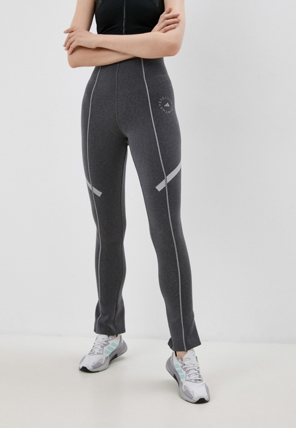 женские спортивные брюки adidas by stella mccartney, серые