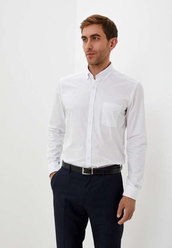 мужская рубашка basics & more, белая