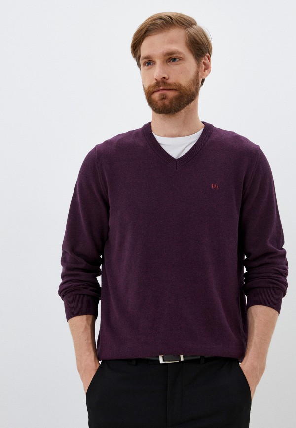 мужской пуловер basics & more, фиолетовый