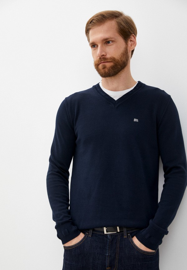 мужской пуловер basics & more, синий