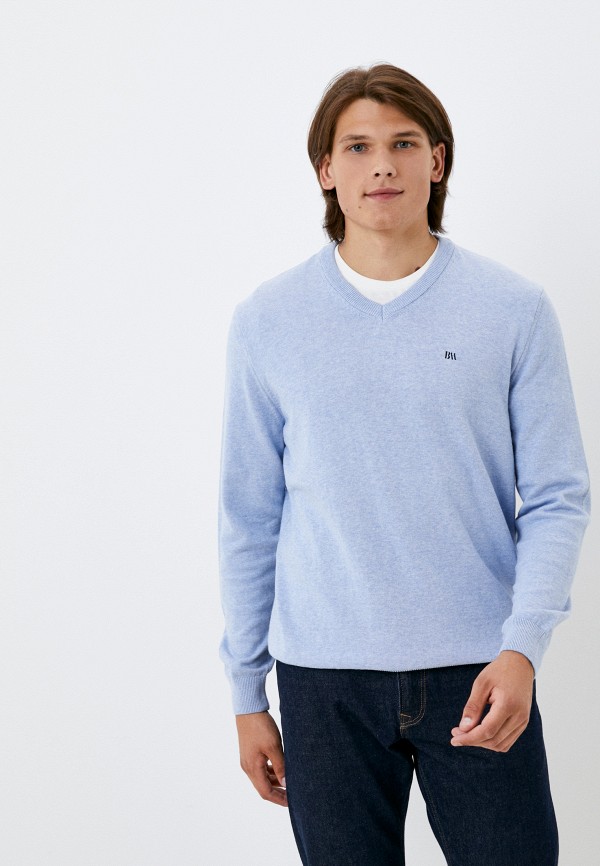 мужской пуловер basics & more, голубой