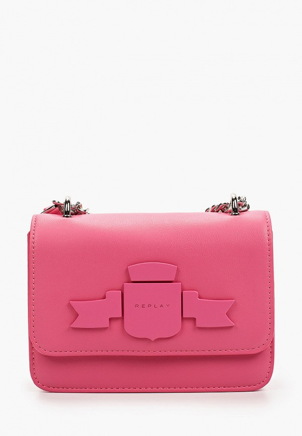 женская сумка replay, розовая