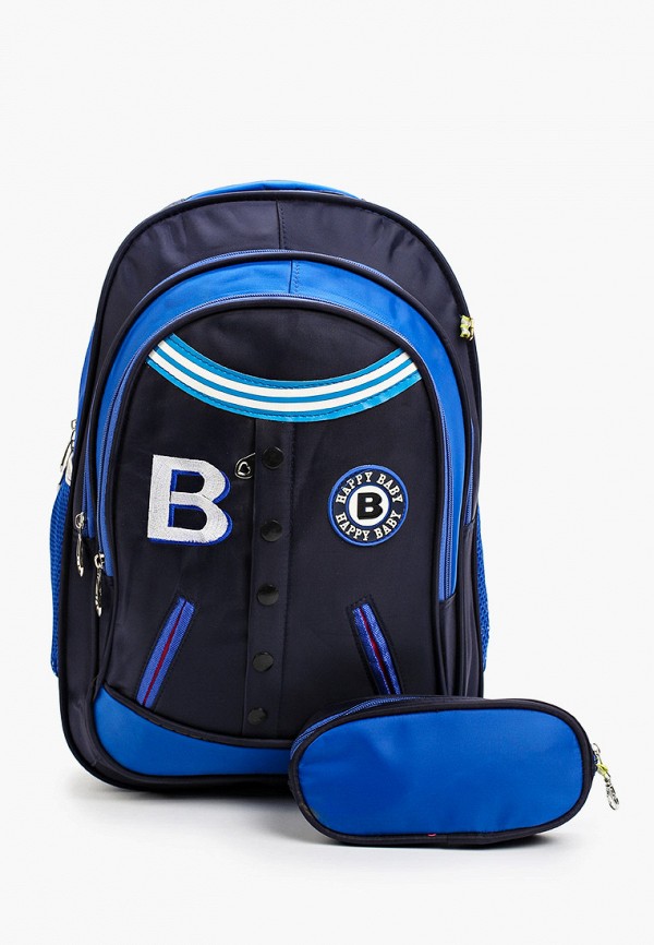 рюкзак button blue для мальчика, синий