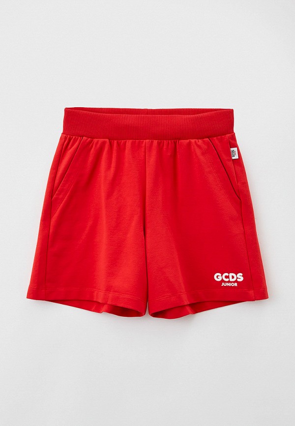 спортивные шорты gcds junior для девочки, красные