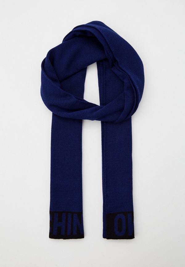 женский шарф moschino, синий