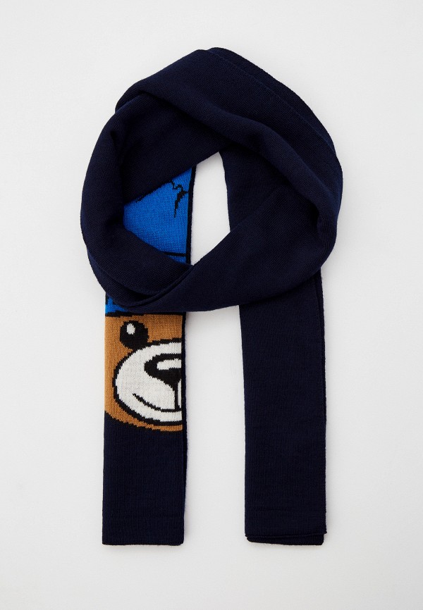 женский шарф moschino, синий