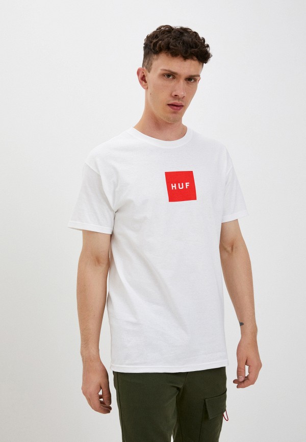 мужская футболка с коротким рукавом huf, белая