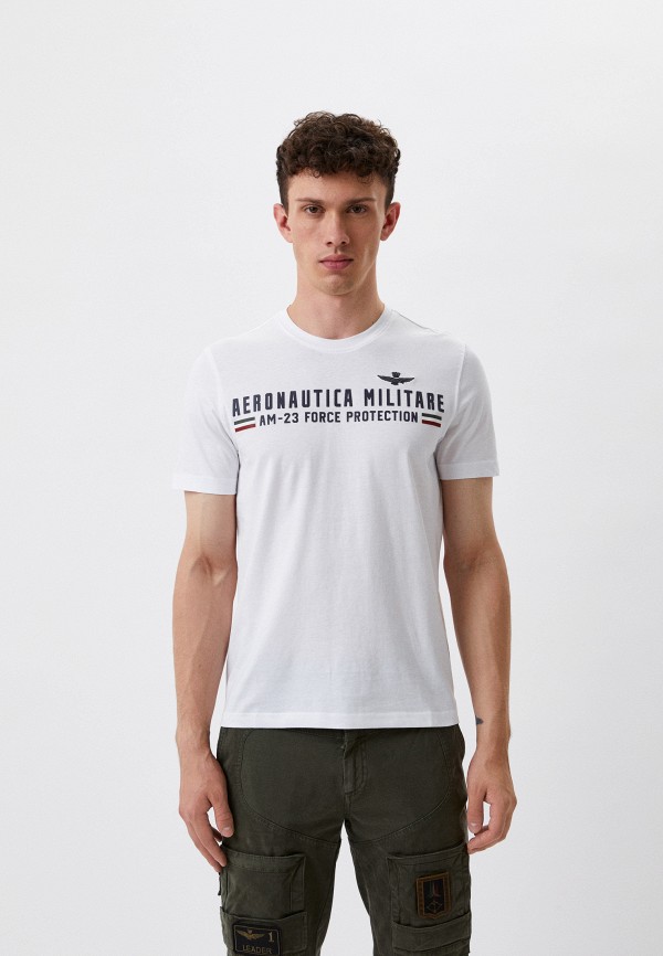 мужская футболка aeronautica militare, белая