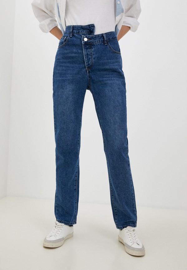 женские прямые джинсы unicomoda, синие