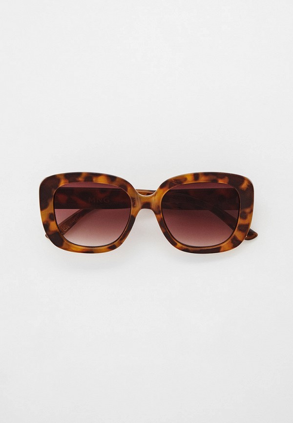 женские солнцезащитные очки mango, коричневые