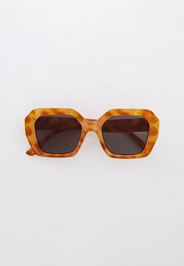 женские солнцезащитные очки mango, коричневые