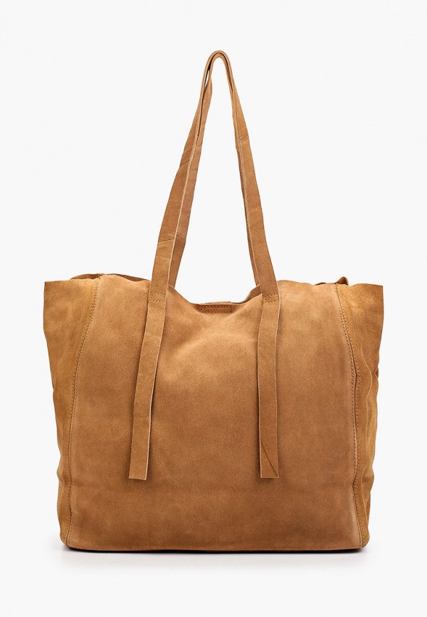 женская сумка mango, коричневая