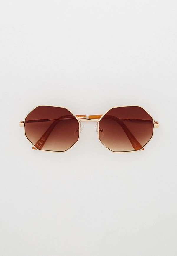 женские солнцезащитные очки mango, золотые
