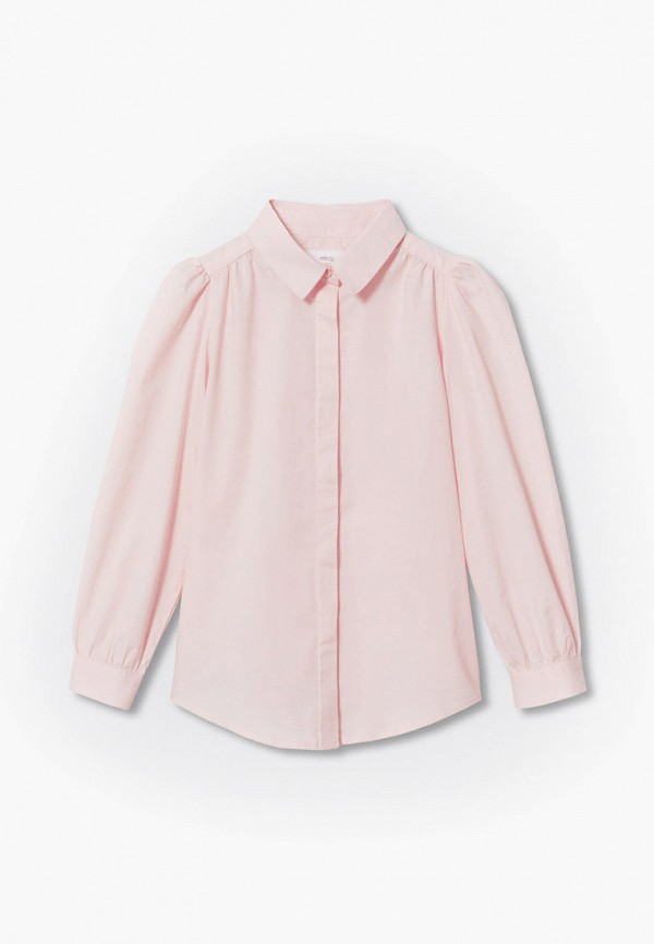 блузка mango kids для девочки, розовая