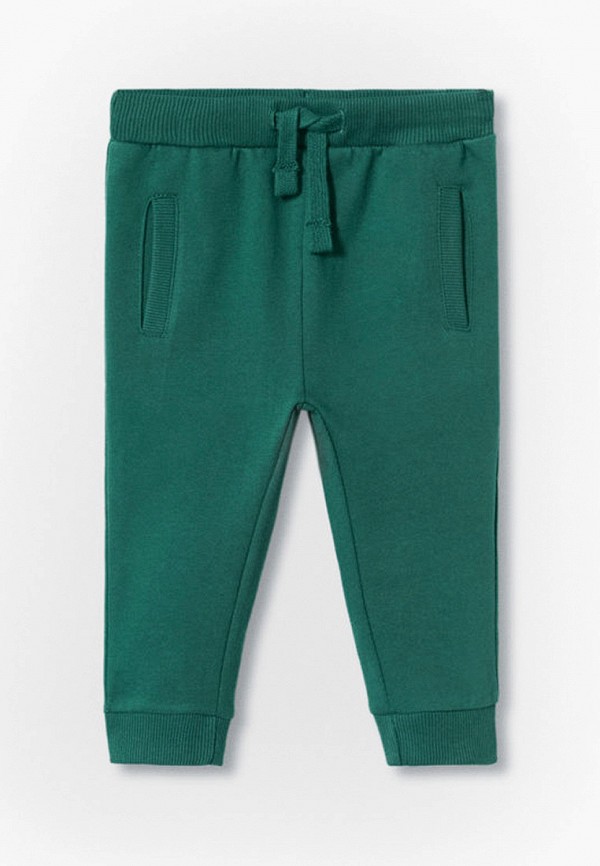 спортивные брюки mango kids для мальчика, зеленые
