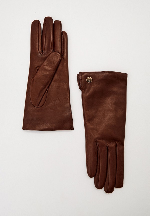 женские перчатки coccinelle, коричневые