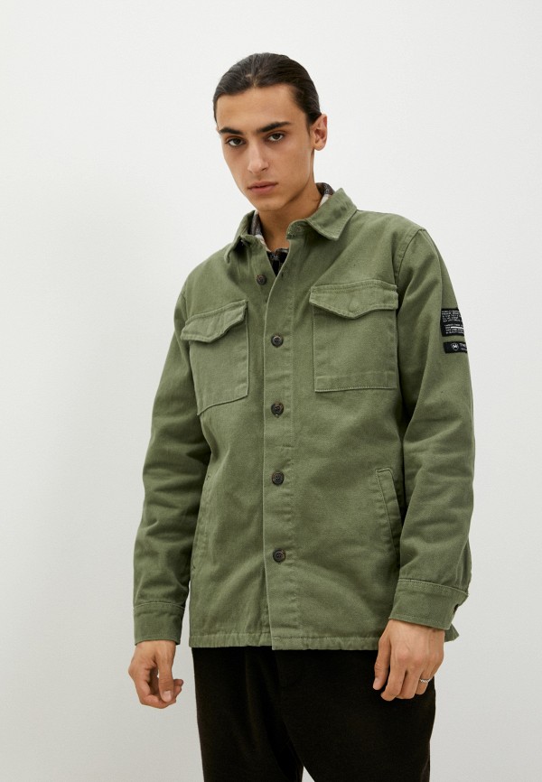 мужская джинсовые куртка rnt23, зеленая
