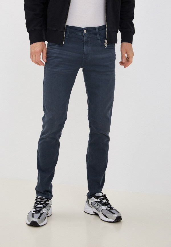 мужские прямые джинсы replay, серые