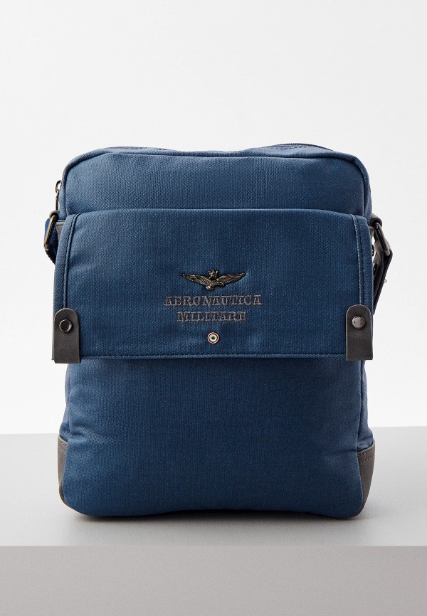мужская сумка aeronautica militare, синяя